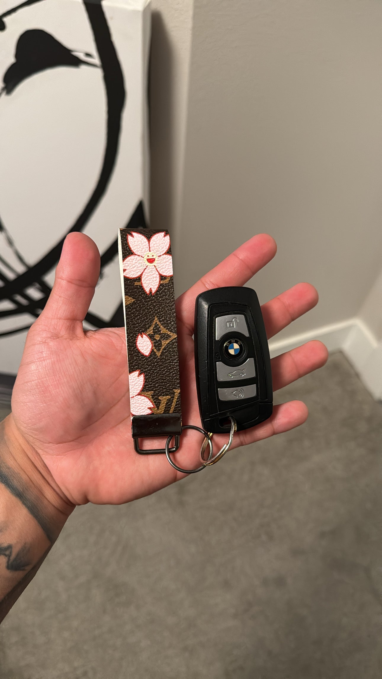 Pink Flowers Mono KC